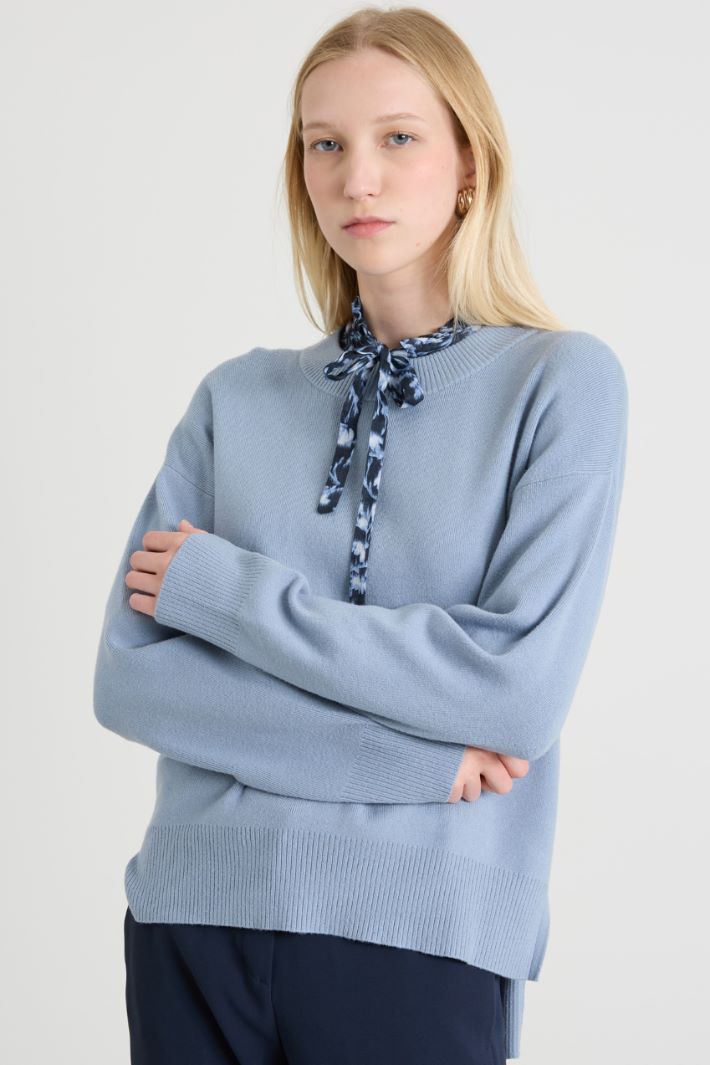 Viscose crew-neck sweater Intrend