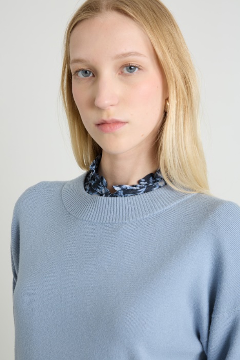 Maglia girocollo in viscosa