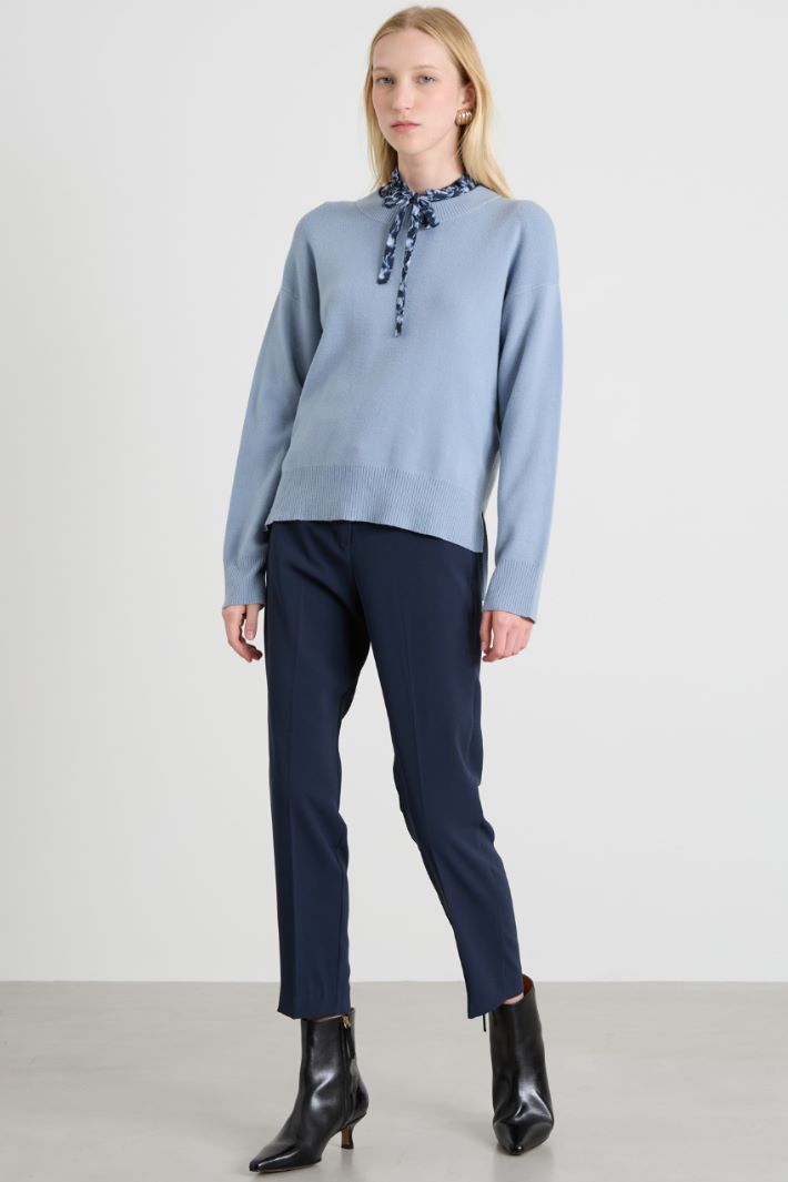 Viscose crew-neck sweater Intrend - 3