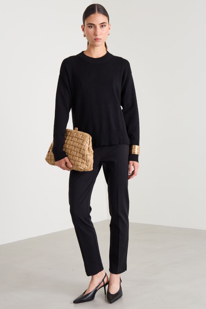 Viscose crew-neck sweater Intrend - 3