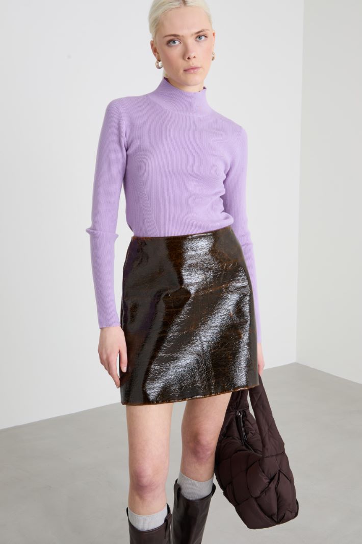 Slim-fit ribbed wool sweater Intrend