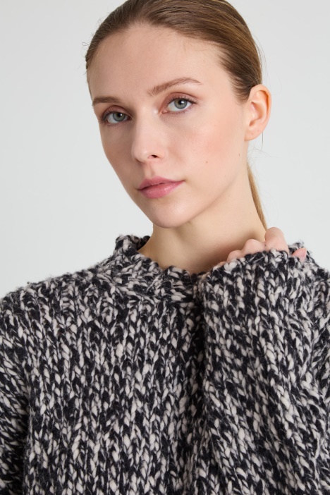 Maglia filato a fantasia