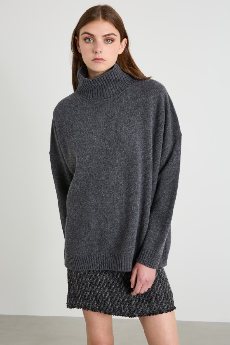 High neck wool sweater Intrend