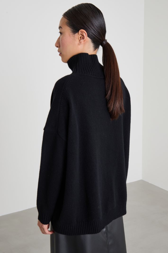 High neck wool sweater Intrend - 2
