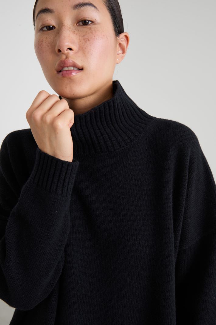 High neck wool sweater Intrend - 4