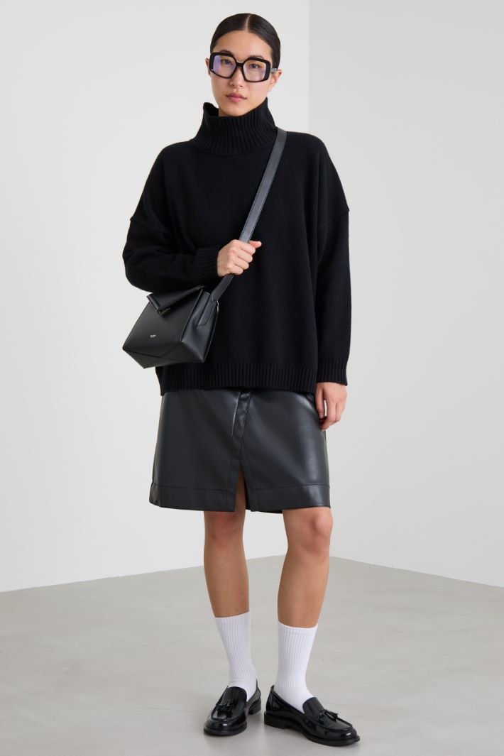High neck wool sweater Intrend - 3