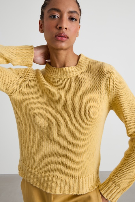 Maglia girocollo in cashmere
