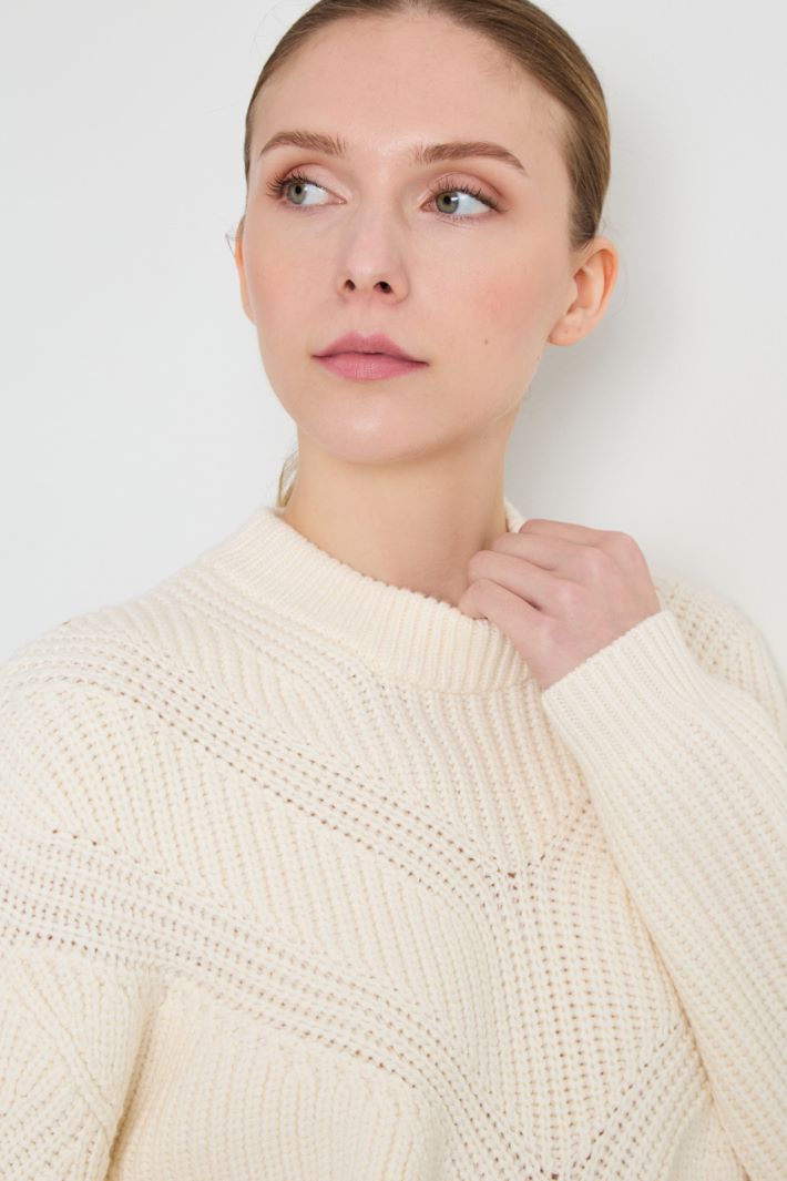 Ribbed sweater Intrend - 4