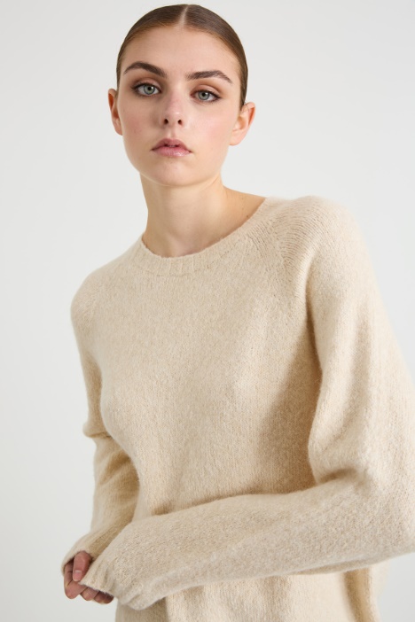 Maglia in alpaca e cotone