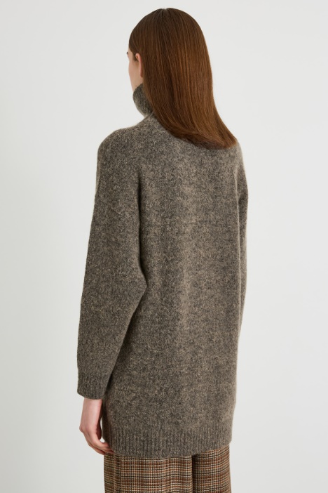 Maglia in alpaca e cotone