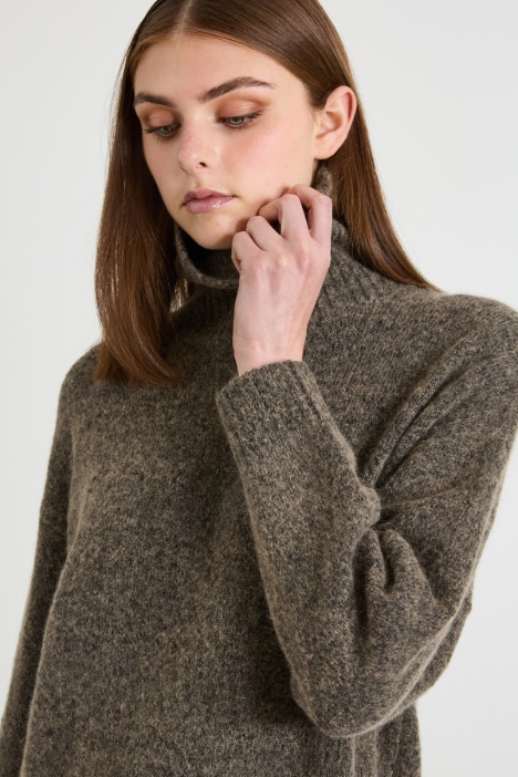 Maglia in alpaca e cotone