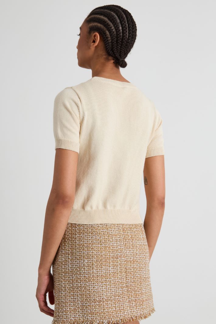 T-shirt in filato di cotone Intrend - 2