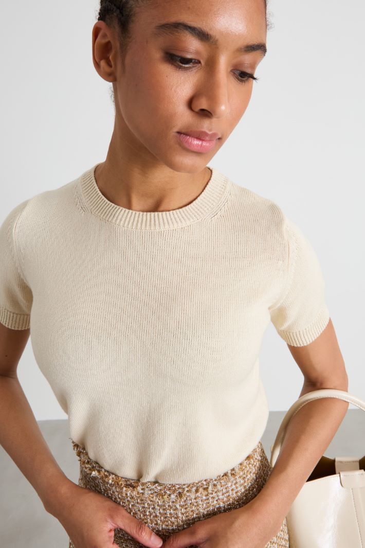 T-shirt in filato di cotone Intrend - 4
