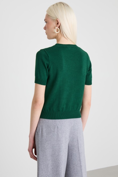 T-shirt in filato di cotone