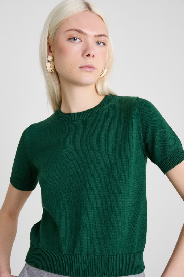 T-shirt in filato di cotone Intrend - 4