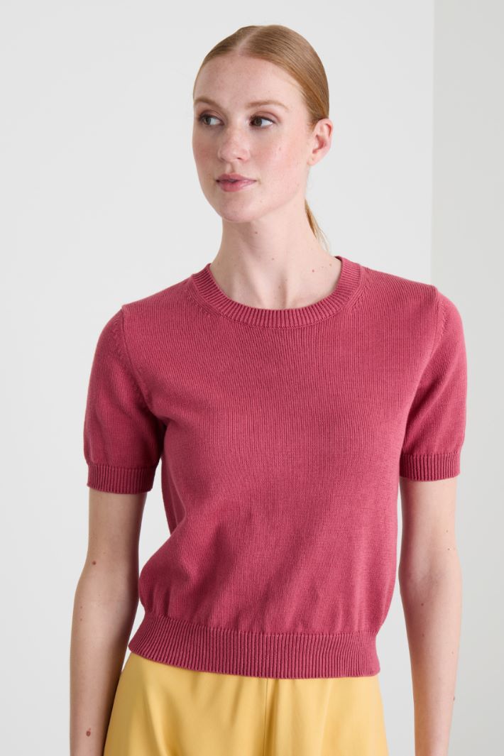 T-shirt in filato di cotone Intrend