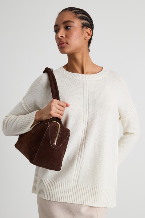 Maglia girocollo in misto lana Intrend