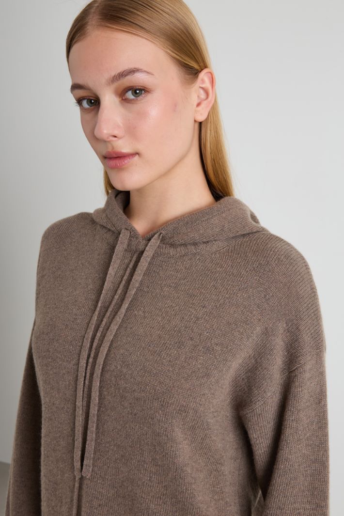 Knitted hoodie Intrend - 4