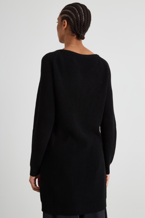 Suéter de punto largo