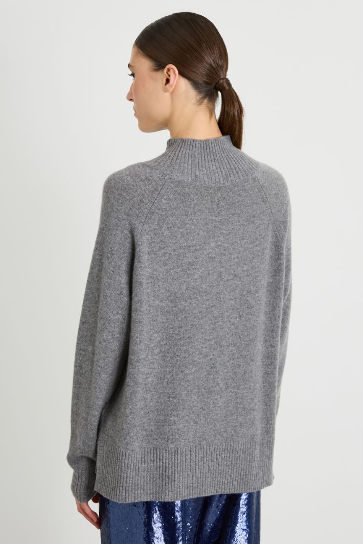 Cashmere yarn polo-neck sweater Intrend - 2