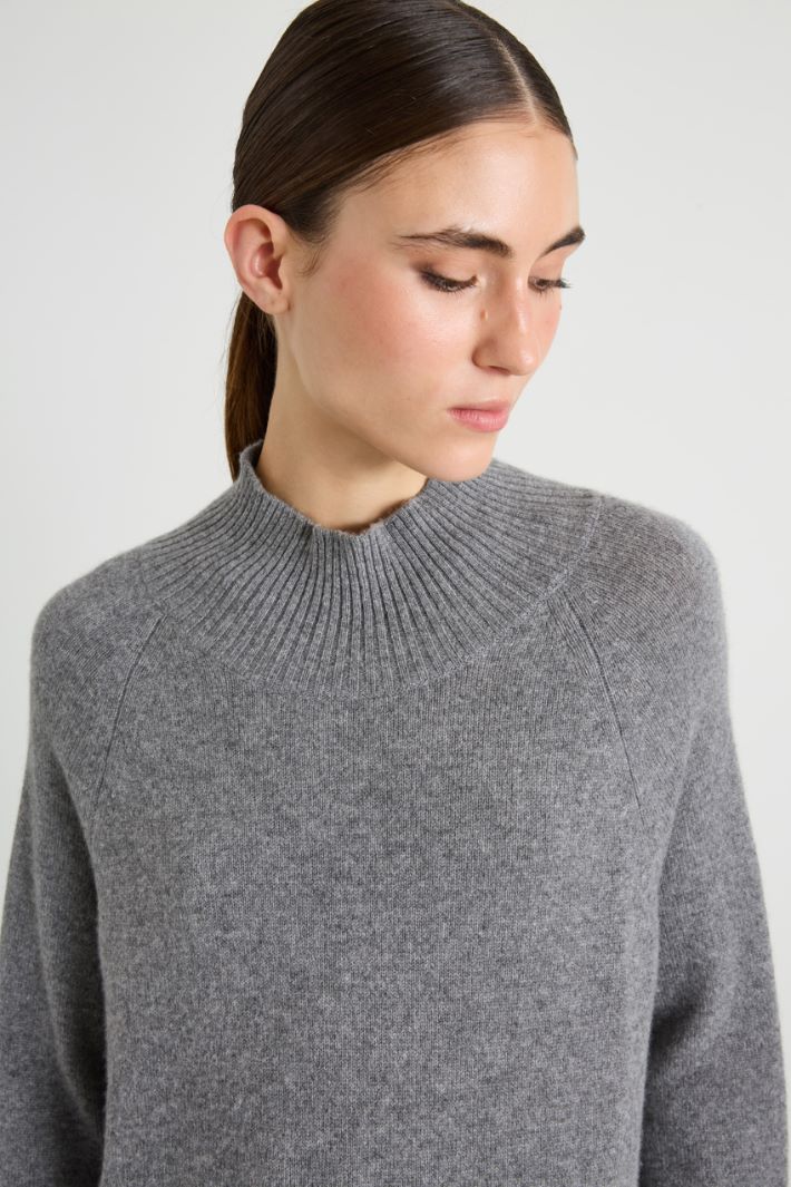 Cashmere yarn polo-neck sweater Intrend - 4