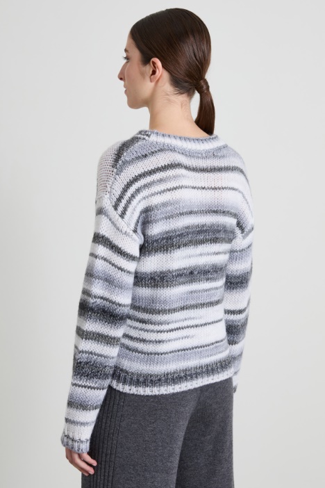 Maglia a righe lamé