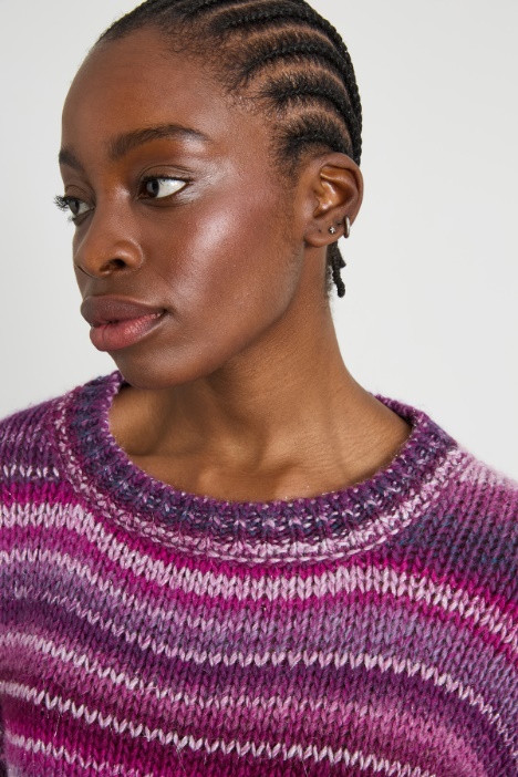 Maglia a righe lamé