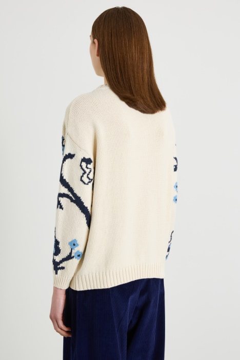 Jersey de algodón con apliques