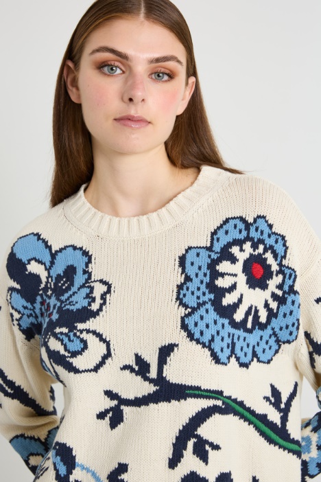 Jersey de algodón con apliques