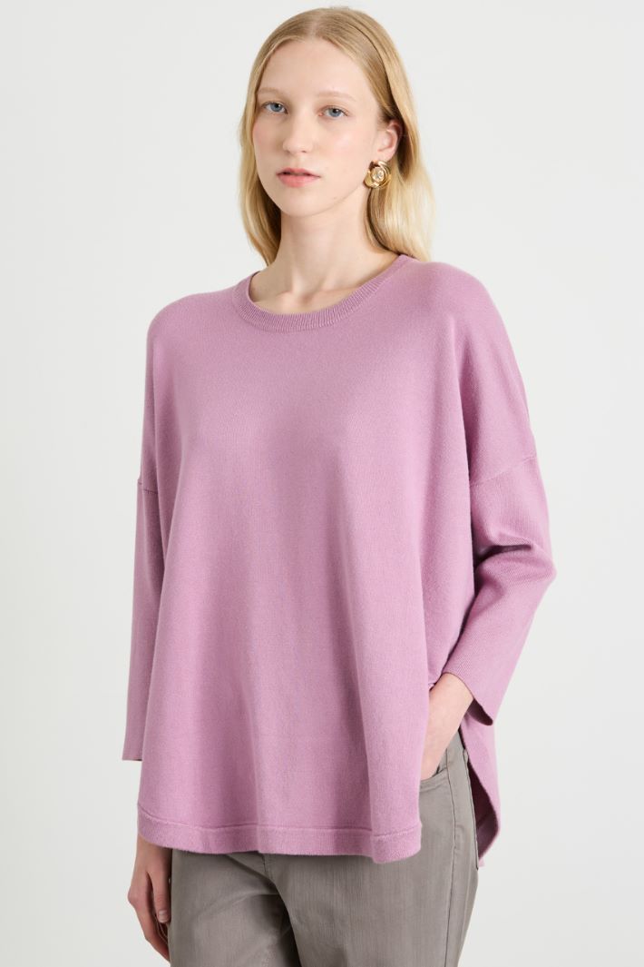 Rounded-hem sweater Intrend