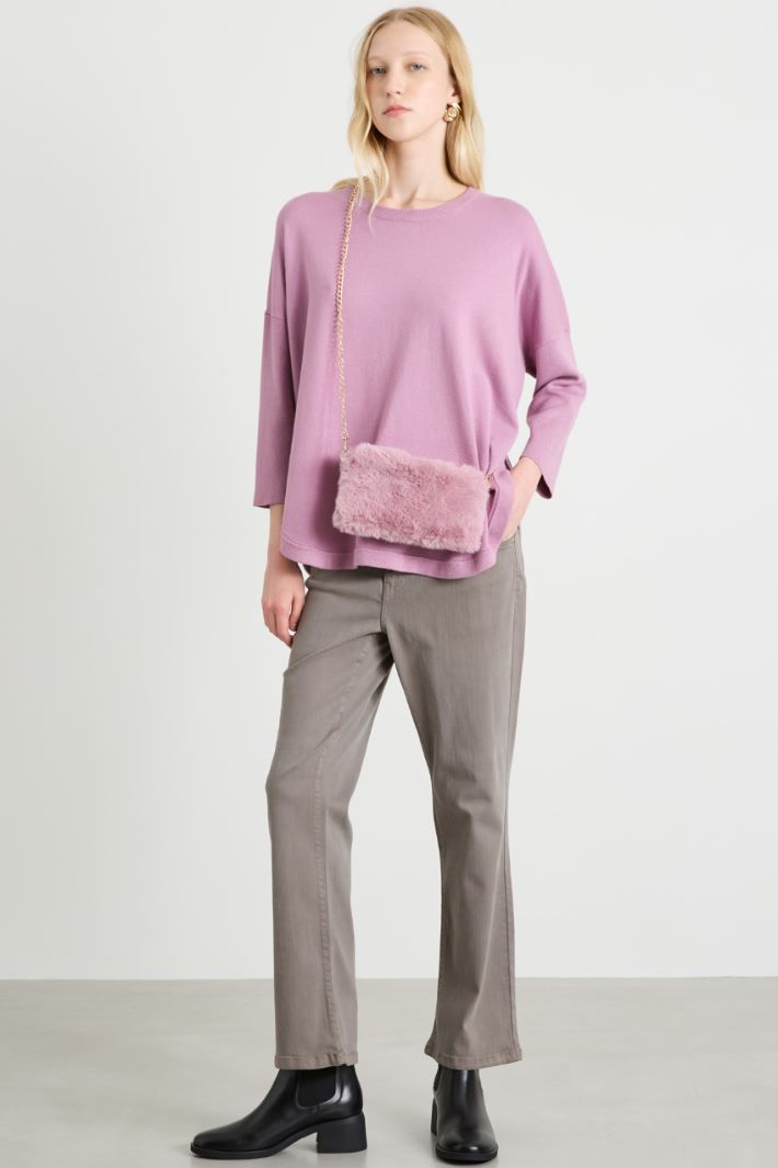 Rounded-hem sweater Intrend - 3