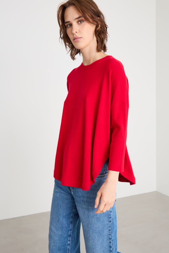 Rounded-hem sweater Intrend - 2