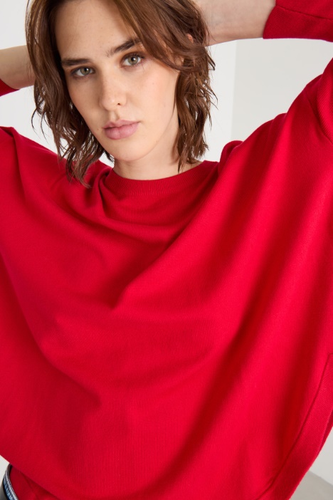 Suéter de bajo redondeado