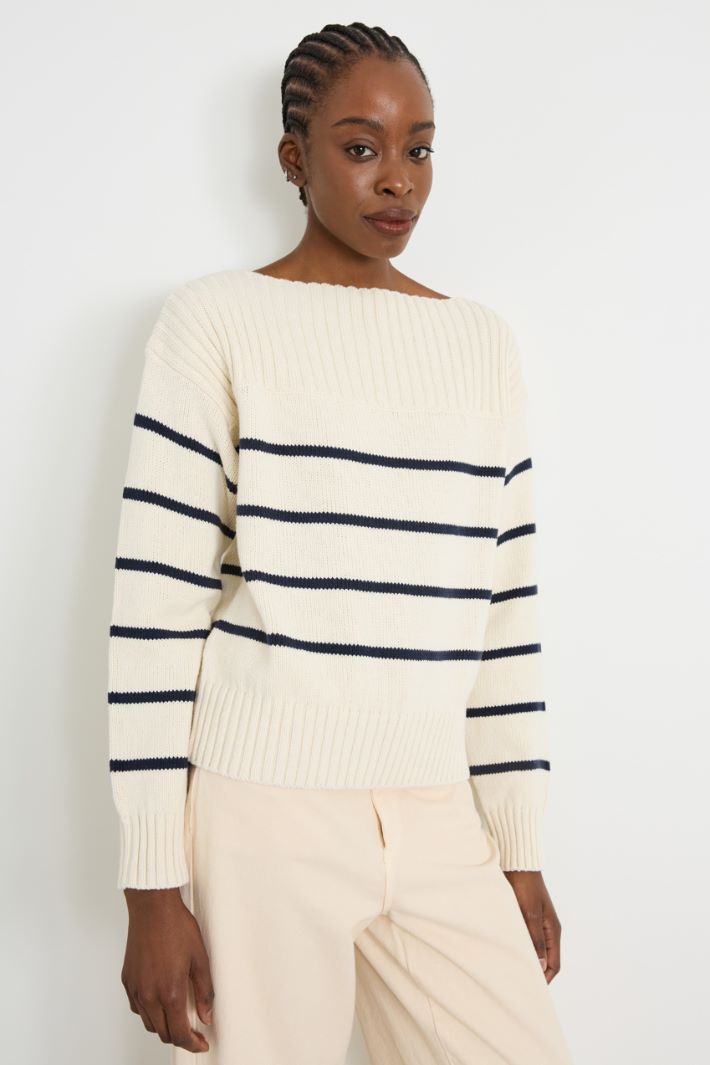 Boat neck sweater Intrend - 3