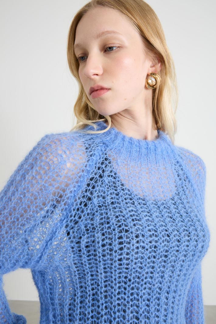 Mohair and alpaca sweater Intrend - 4