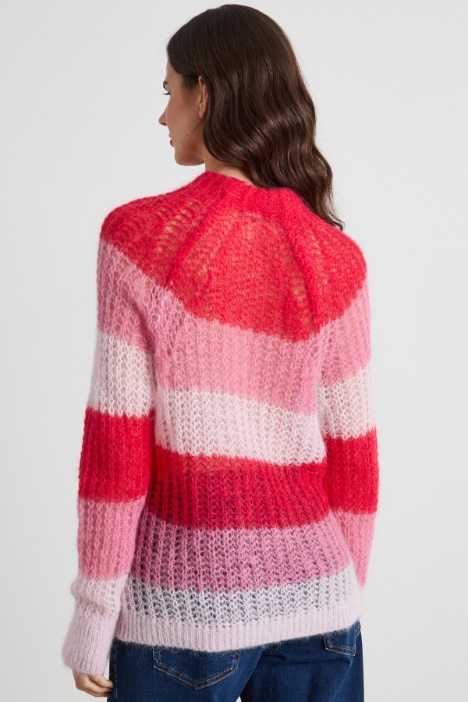 Maglia in mohair e alpaca