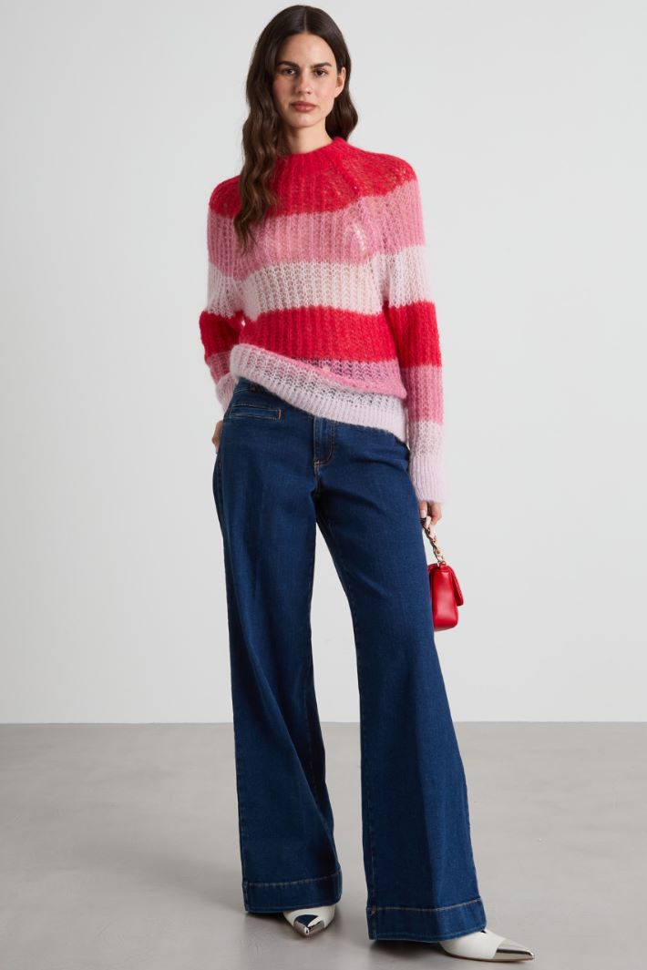 Mohair and alpaca sweater Intrend - 3