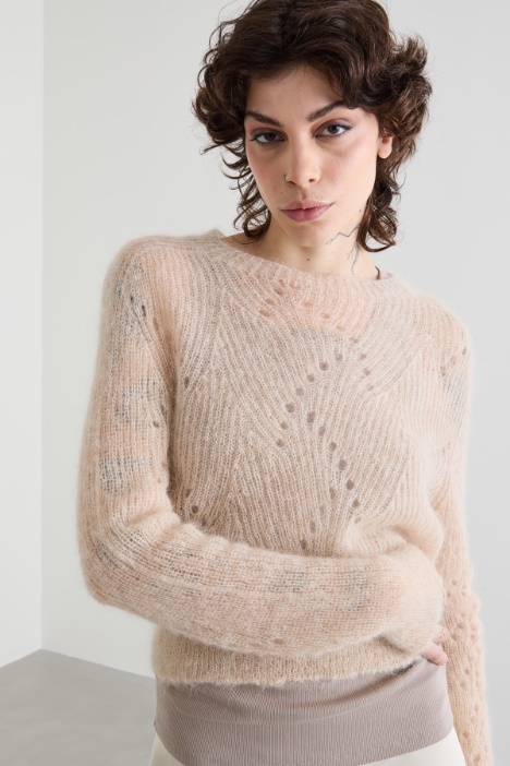 Open-knit mohair sweater Intrend