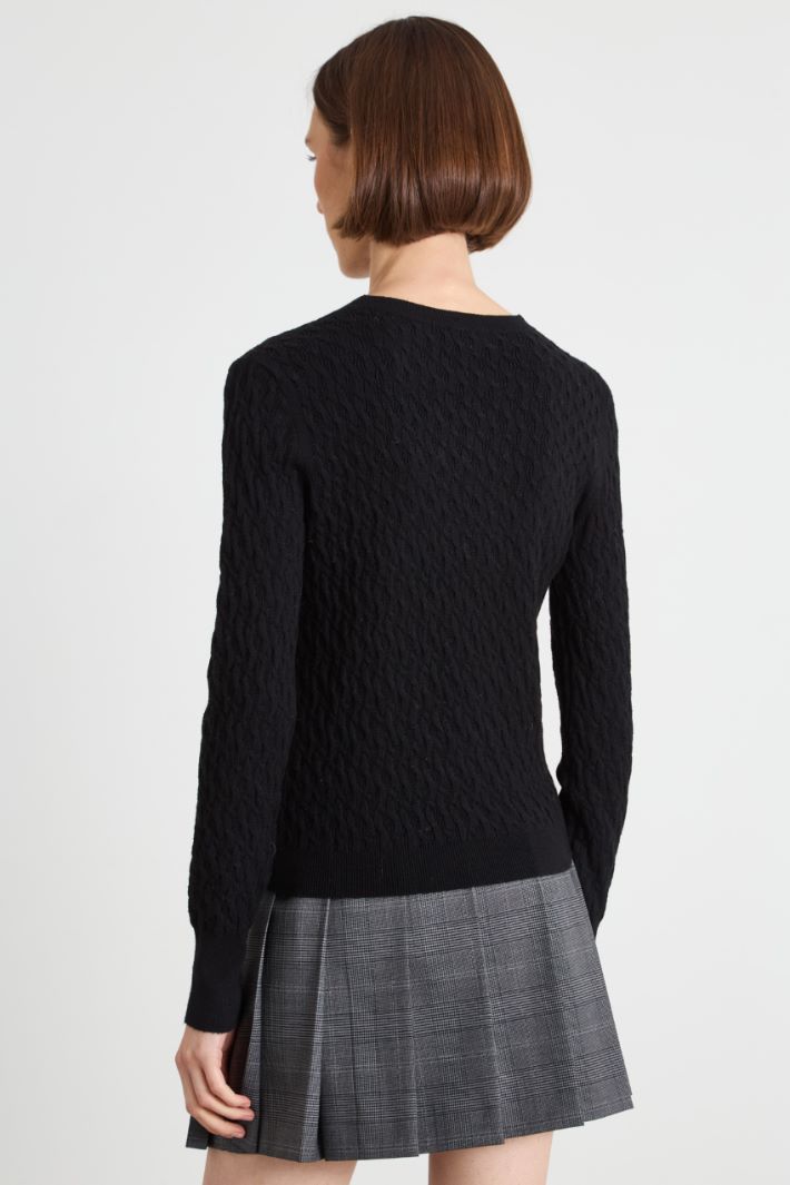 Sweater with jewel appliqués Intrend - 2