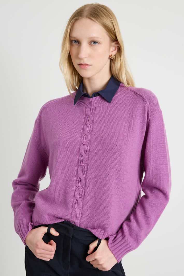 Cable-knit sweater Intrend