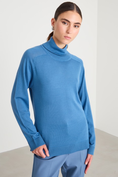 Wool blend polo-neck sweater Intrend