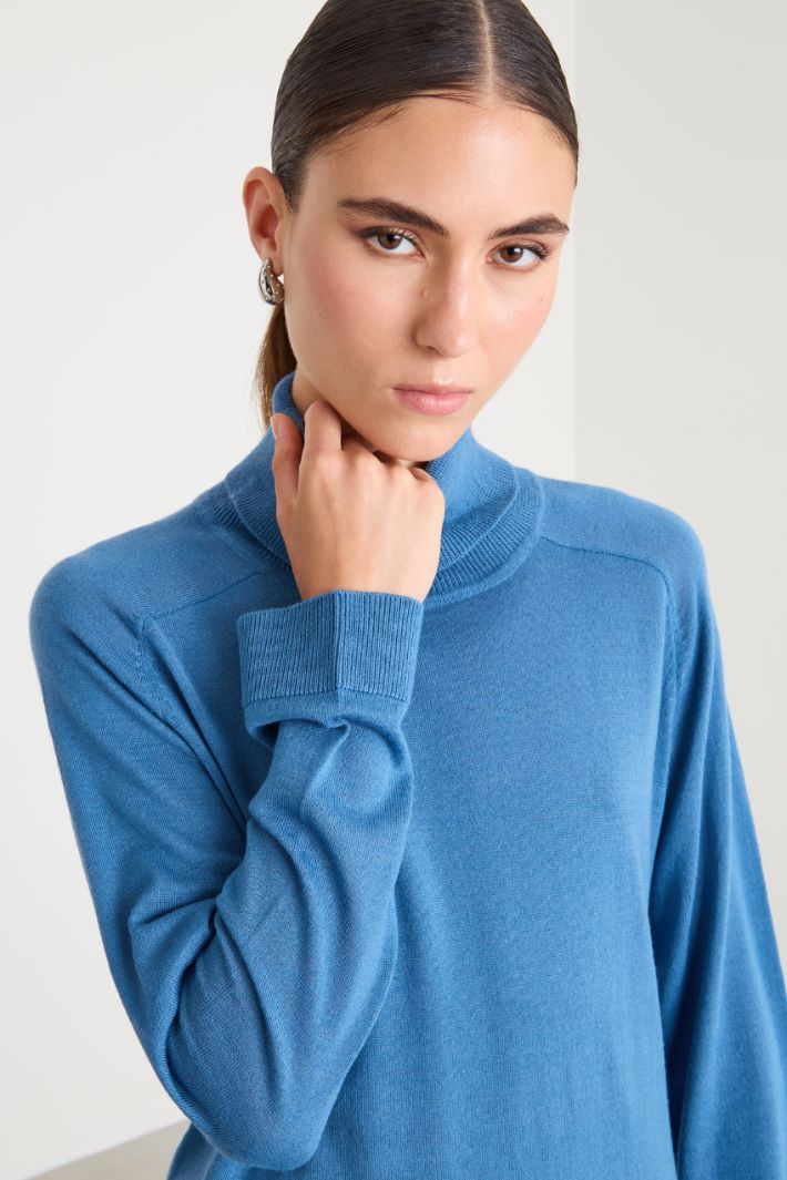 Wool blend polo-neck sweater Intrend - 4