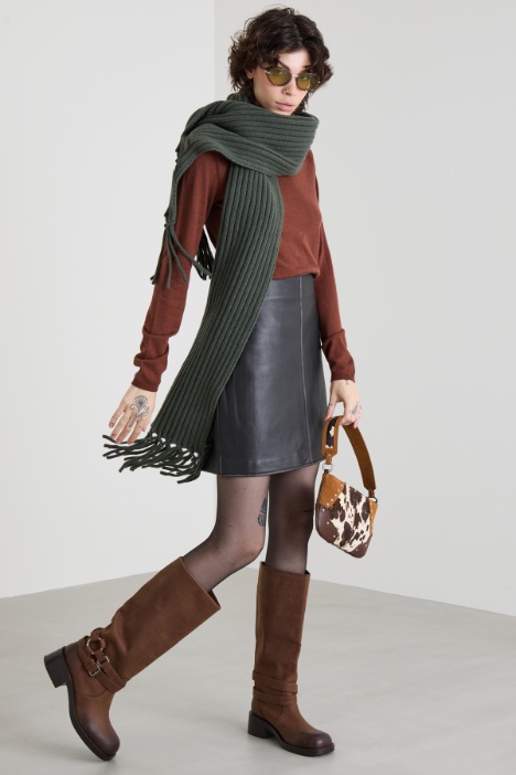 Leather mini skirt Intrend