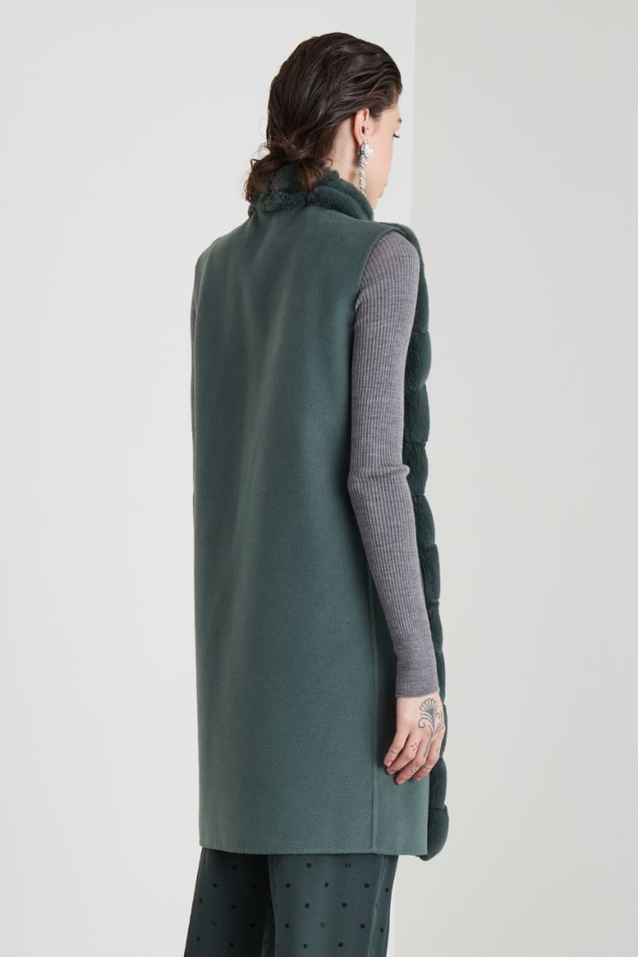 Gilet with peluche-effect inserts Intrend - 2