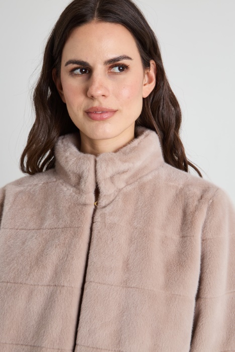 Giacca in similpelliccia