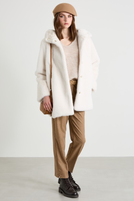 Fur-effect jacket Intrend