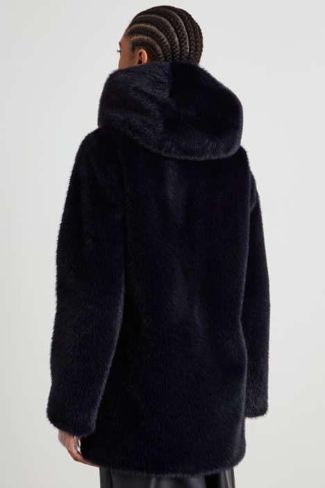 Giacca effetto pelliccia