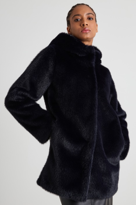 Giacca effetto pelliccia