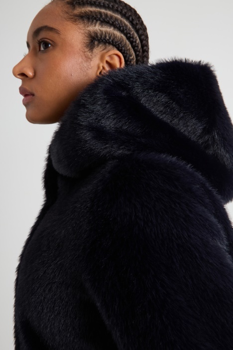 Giacca effetto pelliccia