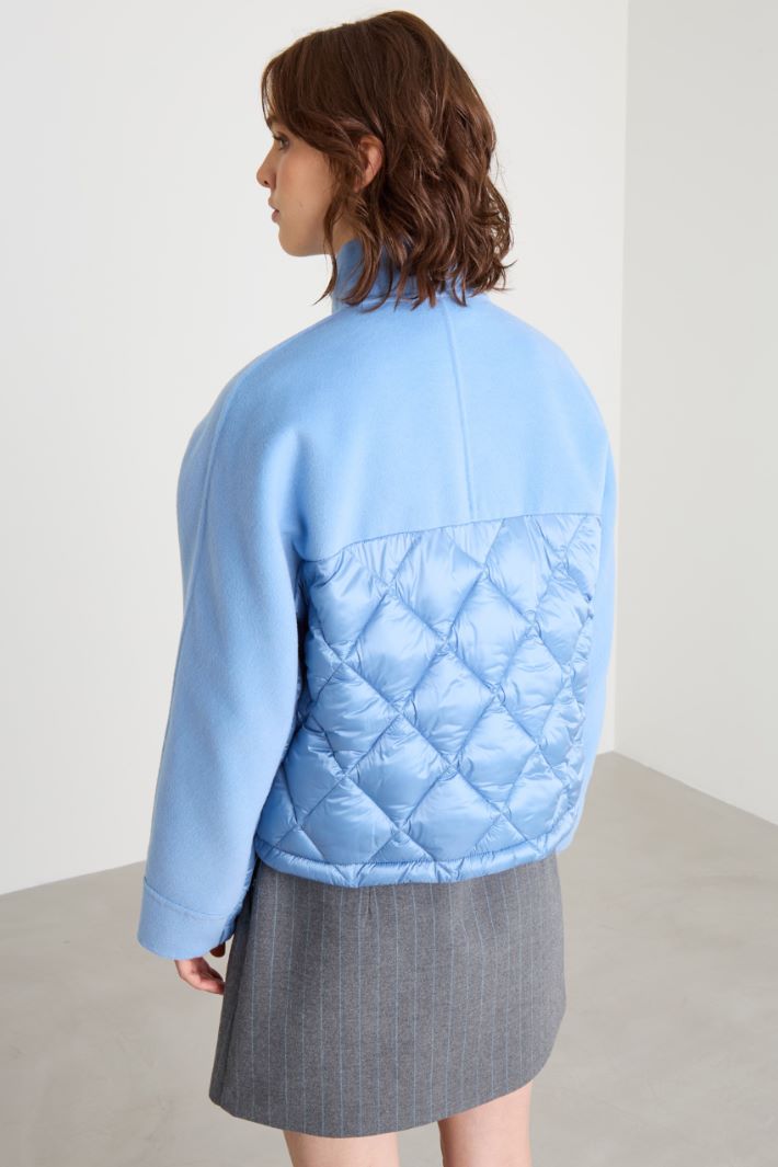 Bi-material padded jacket Intrend - 4